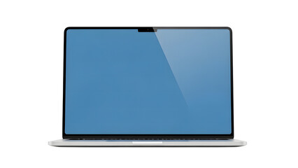 Poster - Laptop mockup blank screen design for website presentation and app ui ux display template isolated view on transparent background