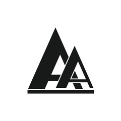 Aufkleber - Abstract logo design featuring overlapping letter 