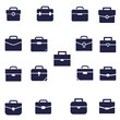 © AEEOSS - Silhouette Business Briefcase Icon Set