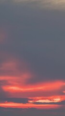 Wall Mural - Twilight and dawn sky with cumulus cloud time lapse in an evening.
