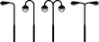 © JasimMughal - Street light, Street light icon, logo isolated on white background. Vector illustration.