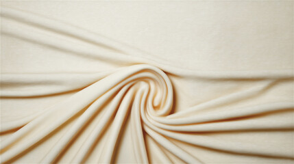 Poster - A close up of a beige fabric with a swirl in the center