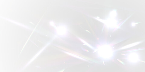 Wall Mural - png sunlight creates a stunning aurora through transparent prism and caustic shadow with glare blur 