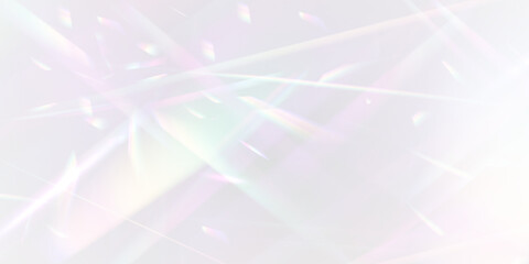 Wall Mural - png diamond sparkle with futuristic lens flare rainbow effect and light refraction on minimal surfac