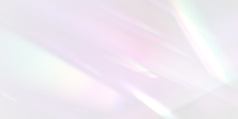 Wall Mural - png sunlight through crystal lens with sparkle refraction, holographic blur, bright rainbow streak a