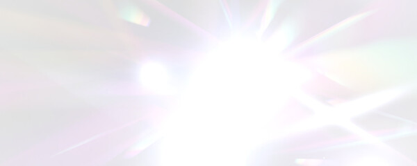Wall Mural - png flare overlay on rainbow light surface with futuristic sparkle glow prism blur and aethereal tra