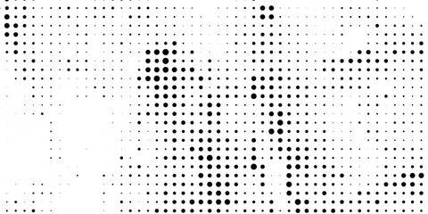 Aufkleber - Dotted gradient halftone background. Horizontal seamless dots pattern in pop art style. Abstract modern stylish texture. Vector illustration, eps10