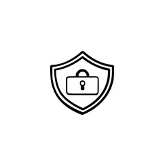 Poster - Vector Shield with Purse Icon Depicting Secure Fashion Accessory Protection and Safety Concept