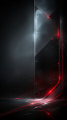 Poster - Abstract black futuristic advanced technology background