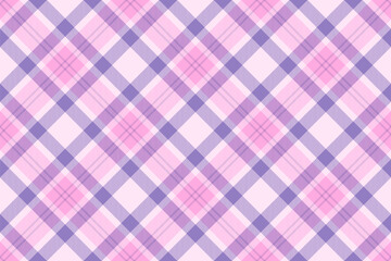 Poster - Delicate pink and purple plaid pattern. Perfect for textile design, scrapbooking, or feminine branding.  This seamless texture evokes feelings of softness, romance, and gentle sophistication.