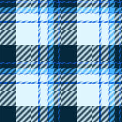 Poster - Elegant blue and white plaid pattern. Perfect for textile design, apparel, fashion, home decor, or website backgrounds.  This crisp, modern design evokes feelings of freshness and sophistication.