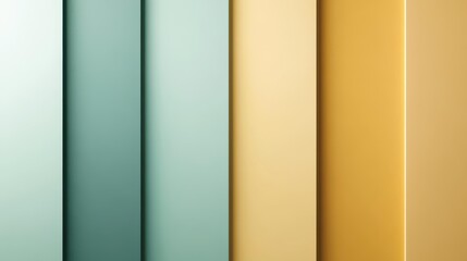 Poster - Abstract shapes and vertical panels in serene indoor studio