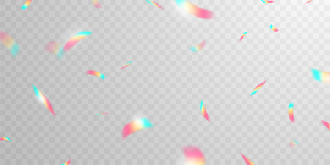 Wall Mural - light effect and zigzag ribbon falling from above on a beam of light, tinsel vector