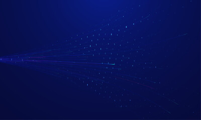 Poster - Abstract big data code representation. Modern high-tech data background. Graphic concept for your design