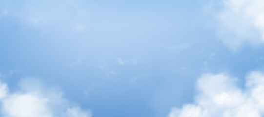 Wall Mural - sky blue,cloud background,horizon summer clear sky over sea beach,vector landscape nature sunrise in