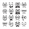 © Allabib - Set of Cartoon Face Expressions and Emotions