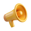 © StellaPattaya - Megaphone 3d rendering isolated on white background. Cartoon plastic style icon