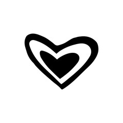 Poster - Heart icon vector. Love sign symbol vector. Heart vector icon illustration isolated on white background