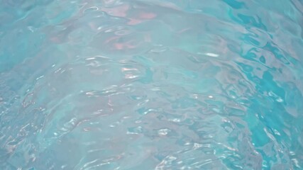 Wall Mural - super slow motion abstract shot of gently waving light blue water background at 1000fps.
