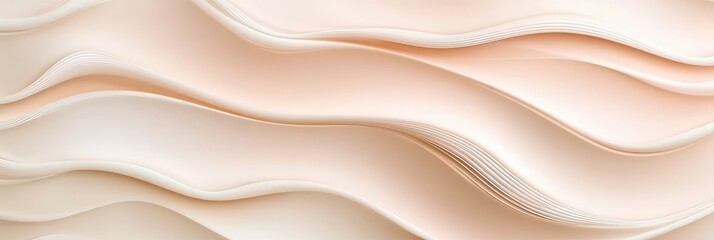 Poster - Pastel Tangerine and Grapefruit Gradient Background with Soft Textures for Artistic Wave Designs