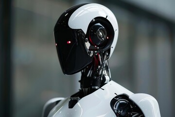 Poster - Humanoid robot showing technological evolution in robotics, artificial intelligence and machine learning