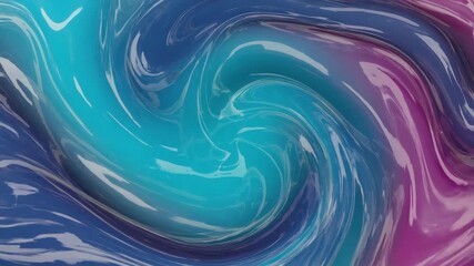 Poster - Swirling gradient of blue and purple hues creates a mesmerizing abstract vortex background, perfect for adding a touch of modern art to any project