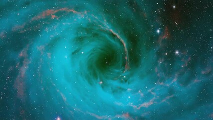 Wall Mural - beautiful cosmic clouds of gas and dust are swirling around a dark center, creating a mesmerizing ne