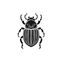 Wall Mural - beetle silhouette