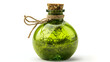 © Anas - Green Glass Bottle with Seaweed and Cork Stopper