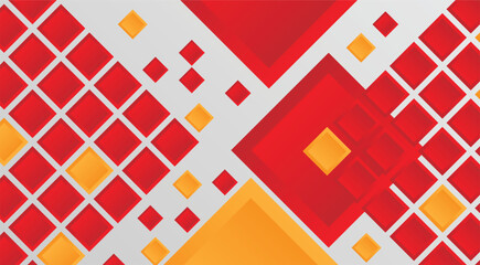 Poster - Abstract Modern Geometric Background Colorful Squares. Graphic design elements and resources vector art