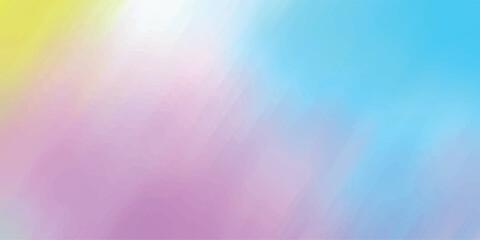 Aufkleber - Abstract gradient background displaying pastel color palette with shades of yellow pink and blue suitable for digital designs