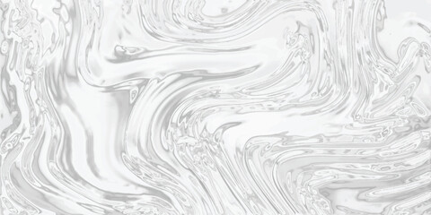 Aufkleber - Elegant swirls of light gray and white fluid textured background for creative design projects
