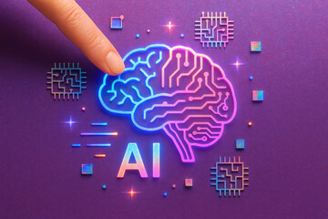 Poster - AI intelligence and data innovation explore technology concept networking and digital connection
