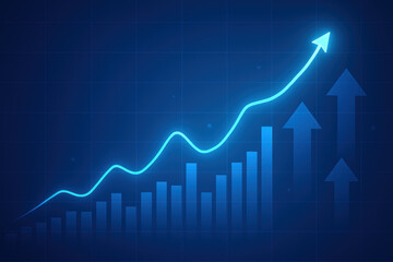 Poster - Financial growth and success inspire progress investment and market trend analysis for positive development