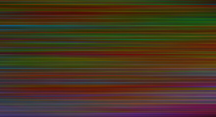Poster - Multicolor pattern of display screen scan lines abstract background