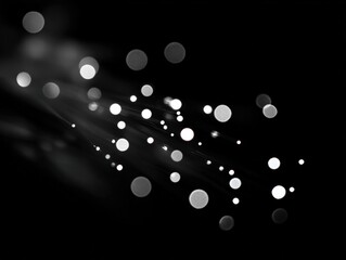 Poster - Abstract Light Particles in Dark Background