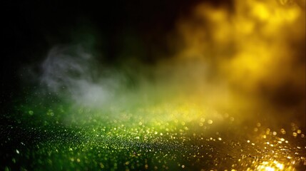 Poster - Vibrant and Colorful Light Particles in Motion