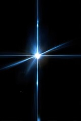 Poster - A vibrant abstract blue light background with a dynamic starburst effect, perfect for a futuristic energy design or a cosmic night illustration