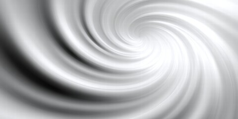 Poster - Swirling vortex pattern creates dynamic optical illusion in shades of gray 