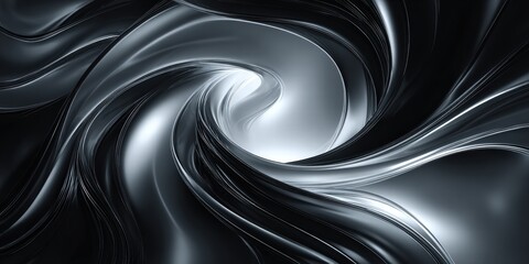 Poster - Futuristic Abstract Swirl Design