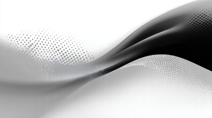Poster - Innovative Black and White Abstract Wave Design