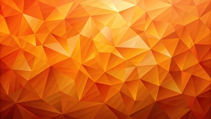 Wall Mural - abstract orange triangular mosaic pattern background texture design for digital projects and present