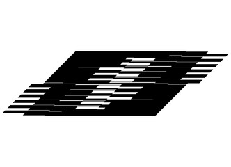 Poster - Black sports Striped pattern on white background. Dynamic Design Element. Technological Vector Background. For covers, advertising, cards. For car body, sportswear, toy