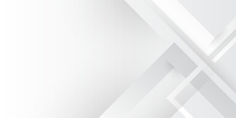 Poster - Abstract minimal geometric white and gray light background design.Abstract white background poster with dynamic. technology network Vector illustration.background brochure website flyer certificate .	