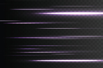 Wall Mural - horizontal white light rays with bright highlights on a dark background.