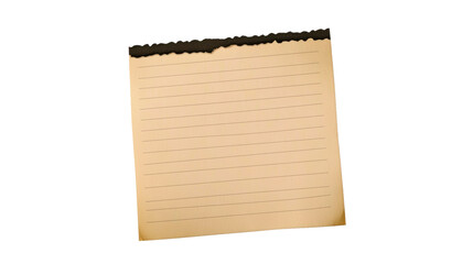 Wall Mural - blank notepad with ripped edge suitable for various uses