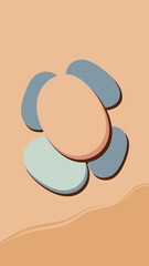 Poster - A soft pastel background with an organic design