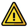 © MdEashad - Bright yellow equilateral triangle with a bold thick black exclamation mark inside signifying warning or attention
