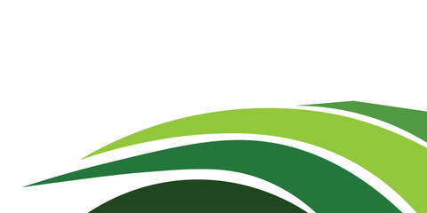 Poster - Abstract business banner background with green modern curve.