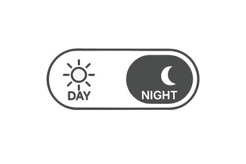 Poster - day and night mode switcher. on off switch element for mobile app and web design. light and dark the